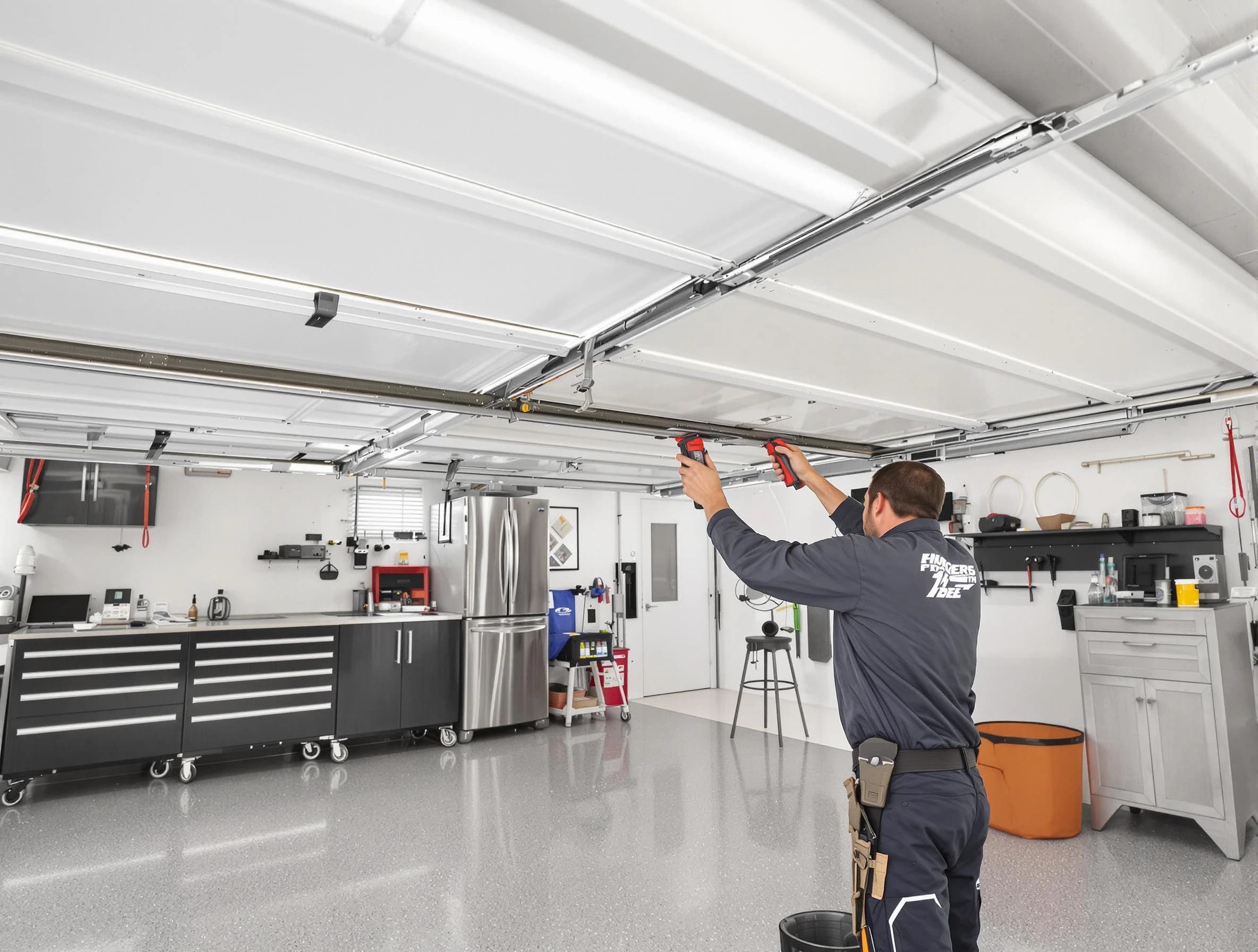 Overhead garage door repair service by Fair Oaks Garage Door Repair in Fair Oaks