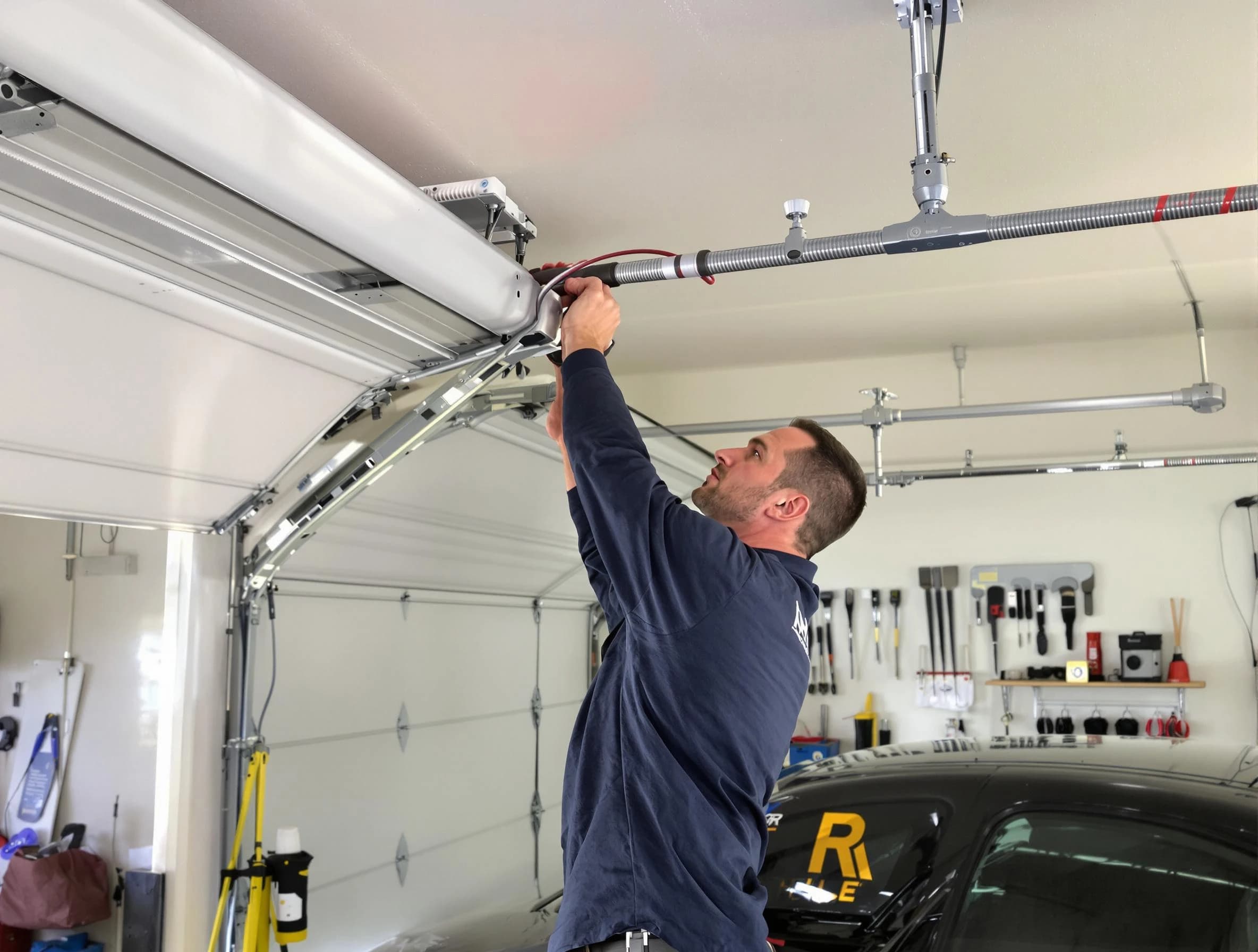 Fair Oaks Garage Door Repair technician performing garage door cable repair in Fair Oaks