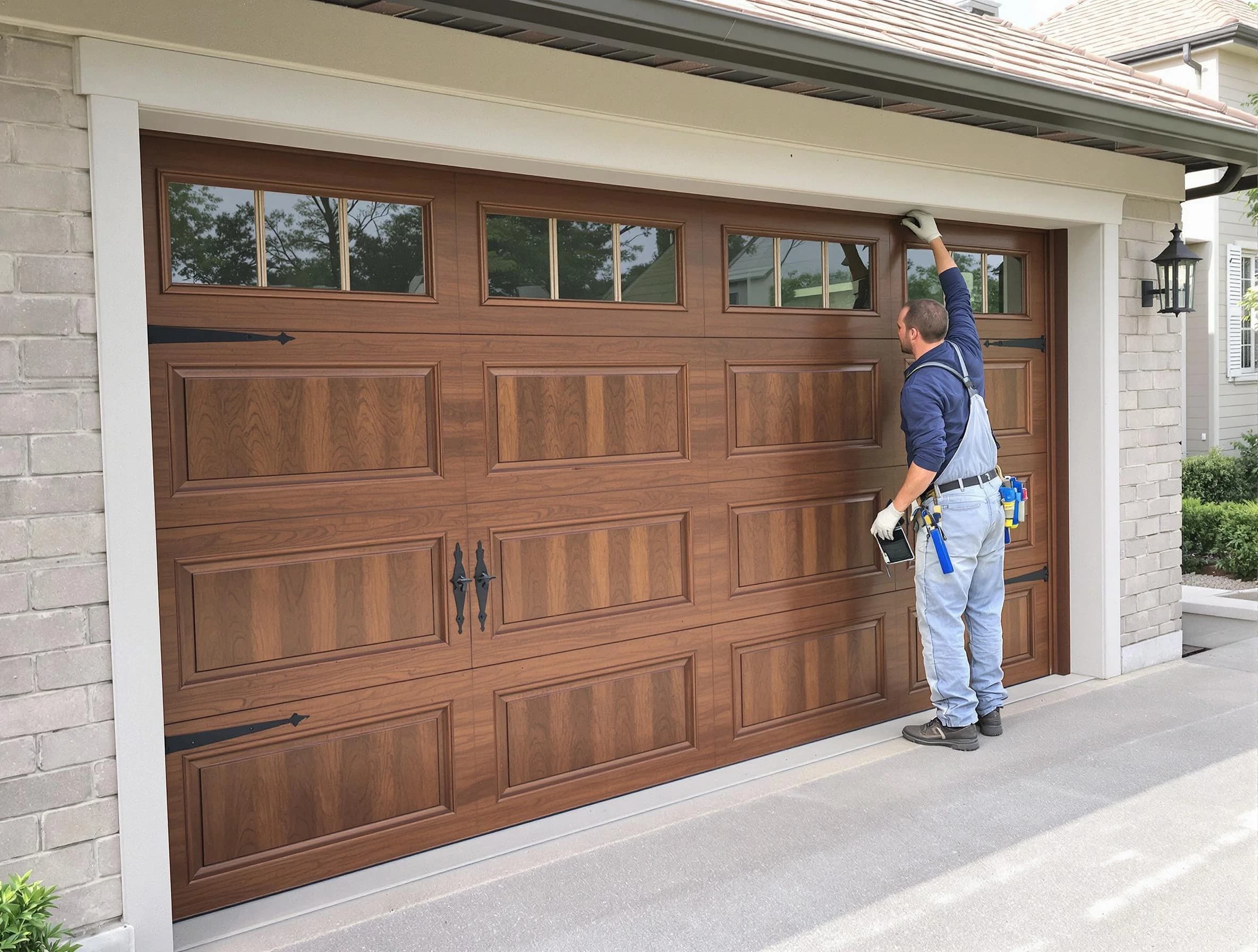 Custom garage door showcase by Fair Oaks Garage Door Repair in Fair Oaks
