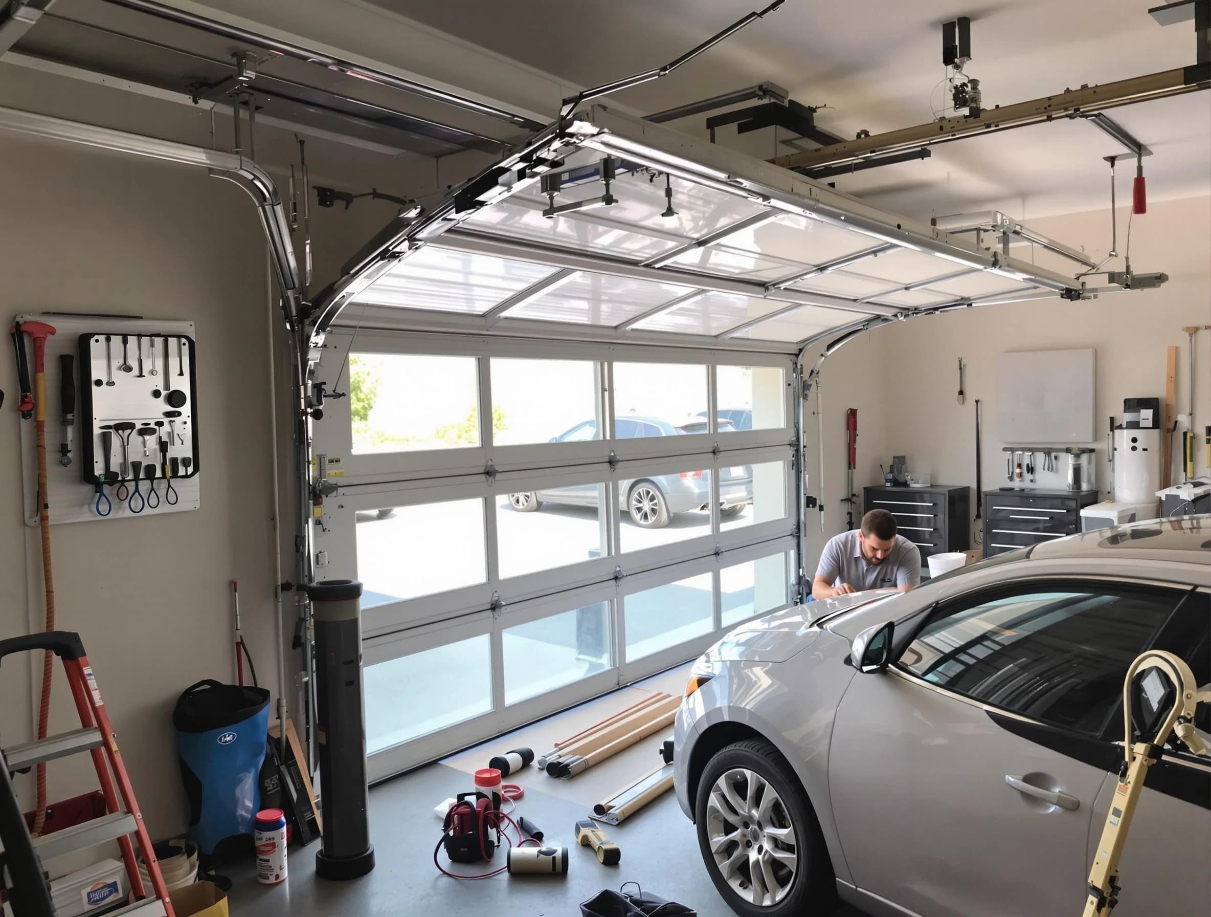 Garage door noise reduction service by Fair Oaks Garage Door Repair in Fair Oaks