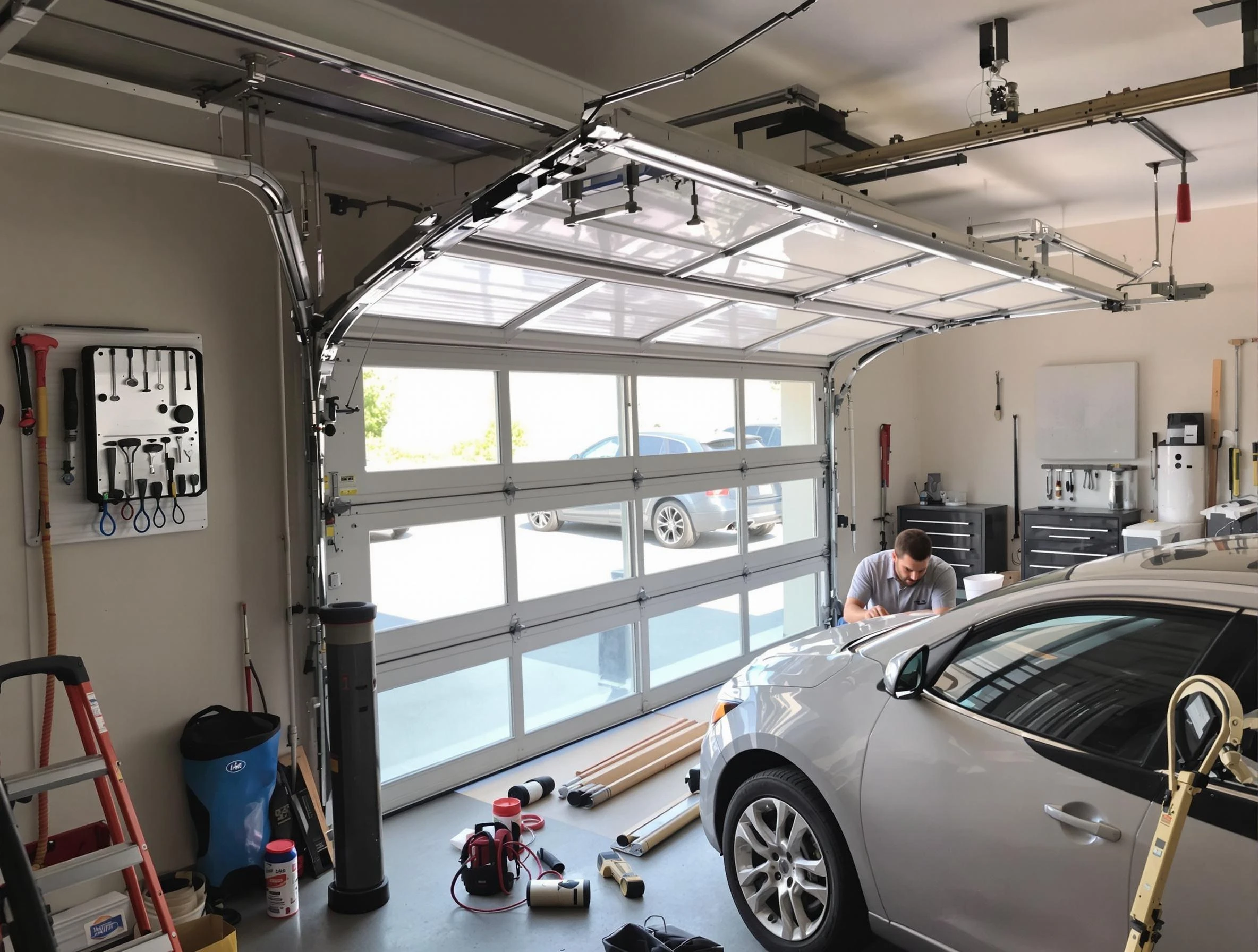 Garage door noise reduction service by Fair Oaks Garage Door Repair in Fair Oaks