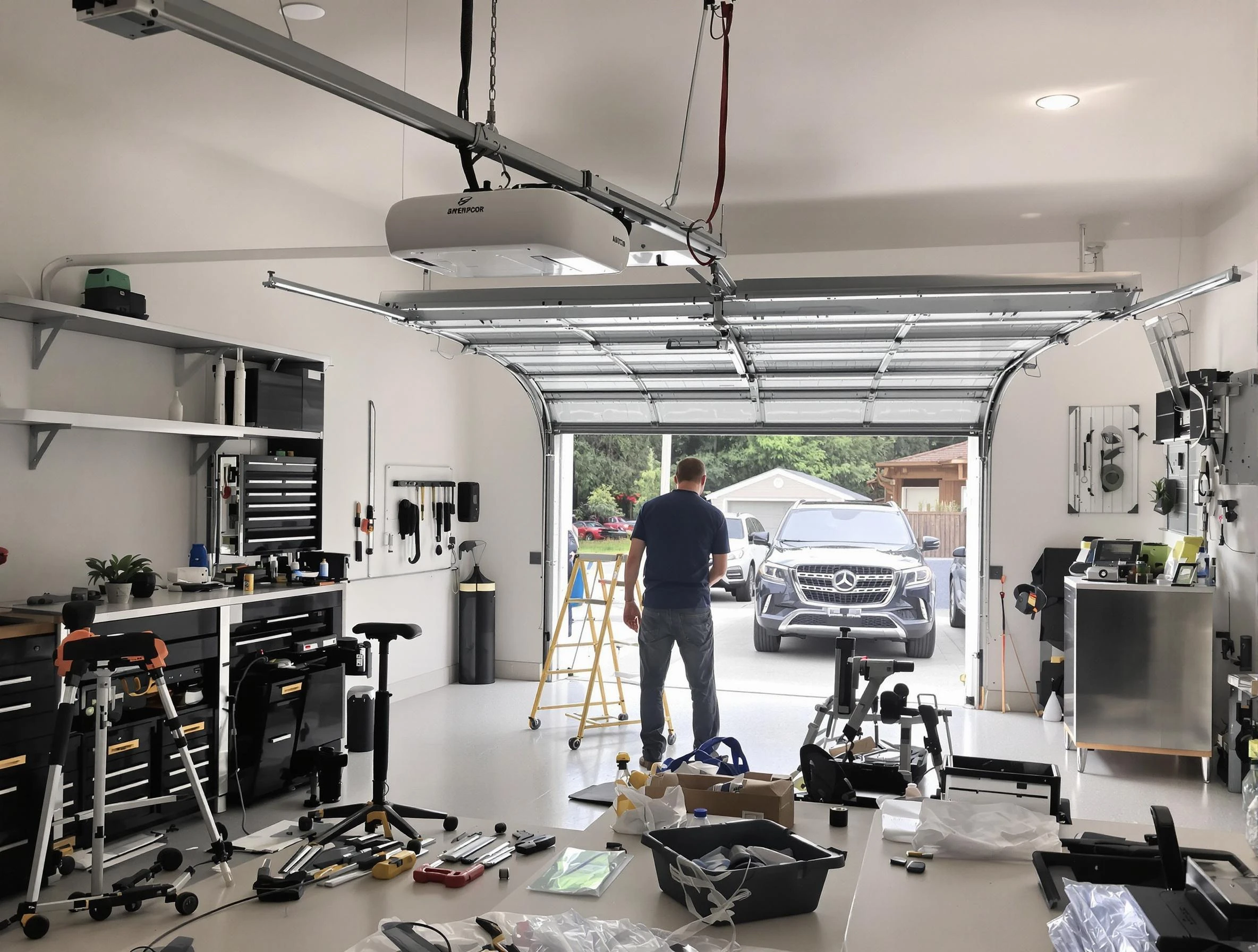 Garage door opener installation by Fair Oaks Garage Door Repair in Fair Oaks