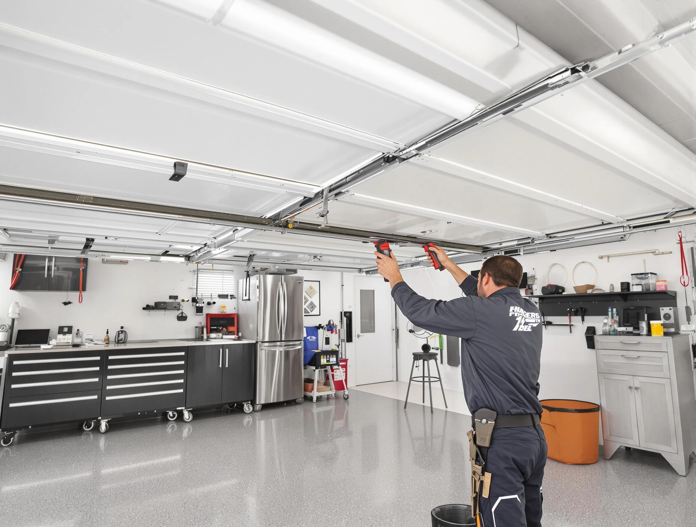 Overhead garage door repair service by Fair Oaks Garage Door Repair in Fair Oaks